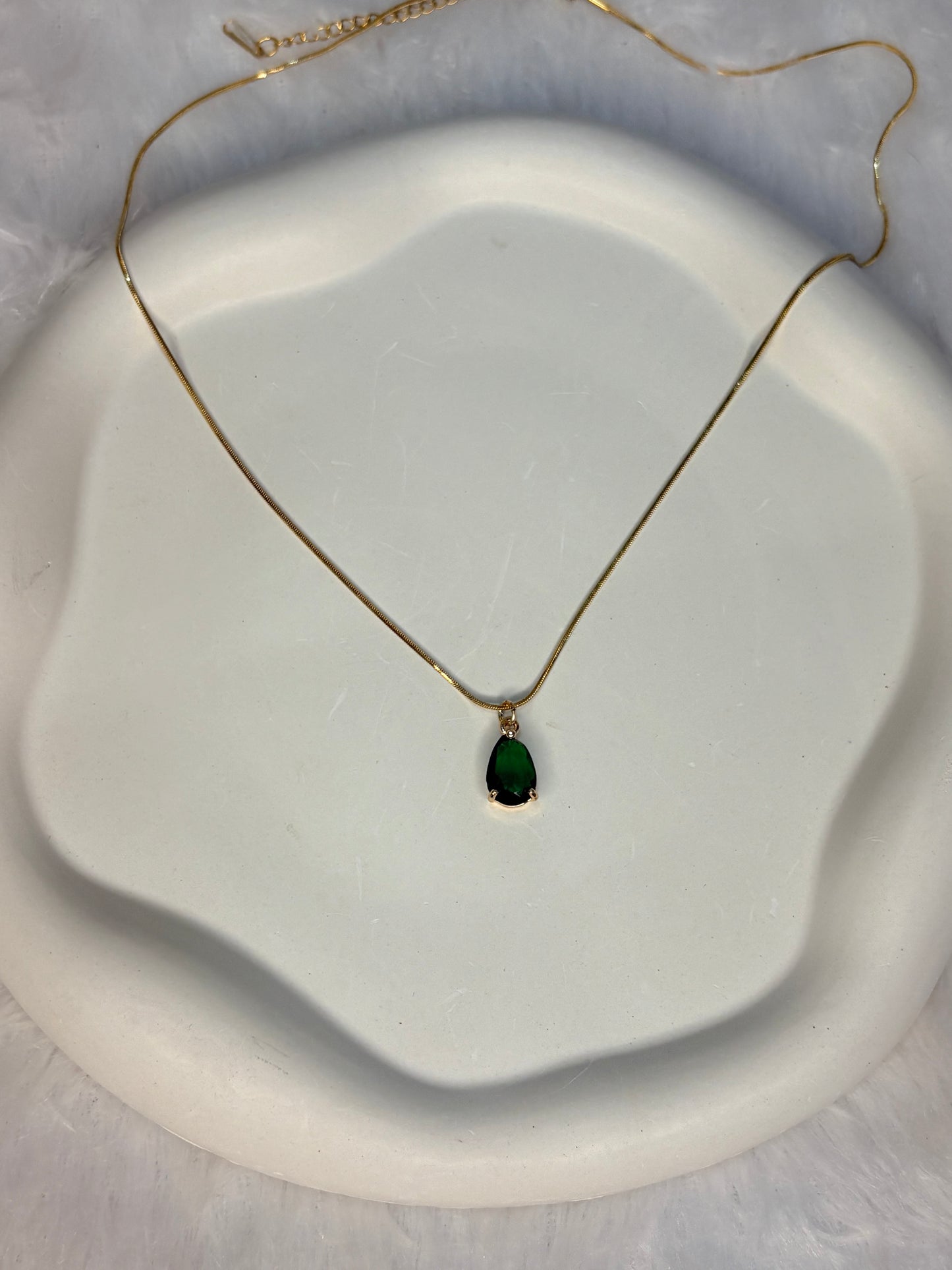 Ruby Teardrop Necklace