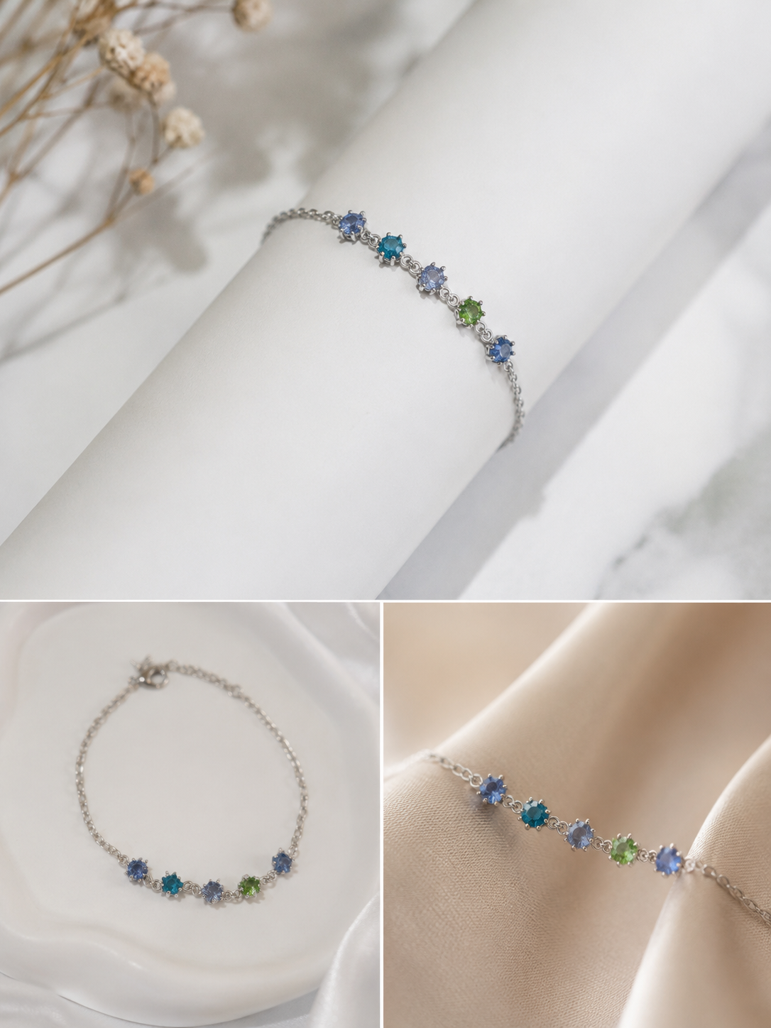 Twilight Bloom bracelet Handcrafted