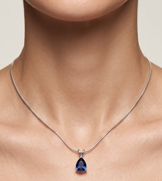 Midnight drop necklace Handcrafted