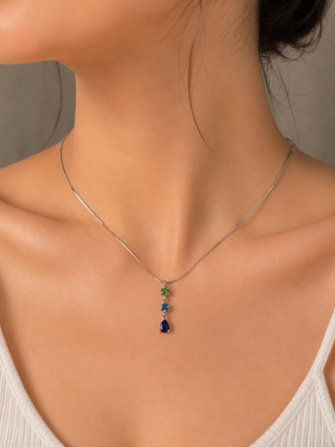 Twilight Bloom Necklace Handcrafted