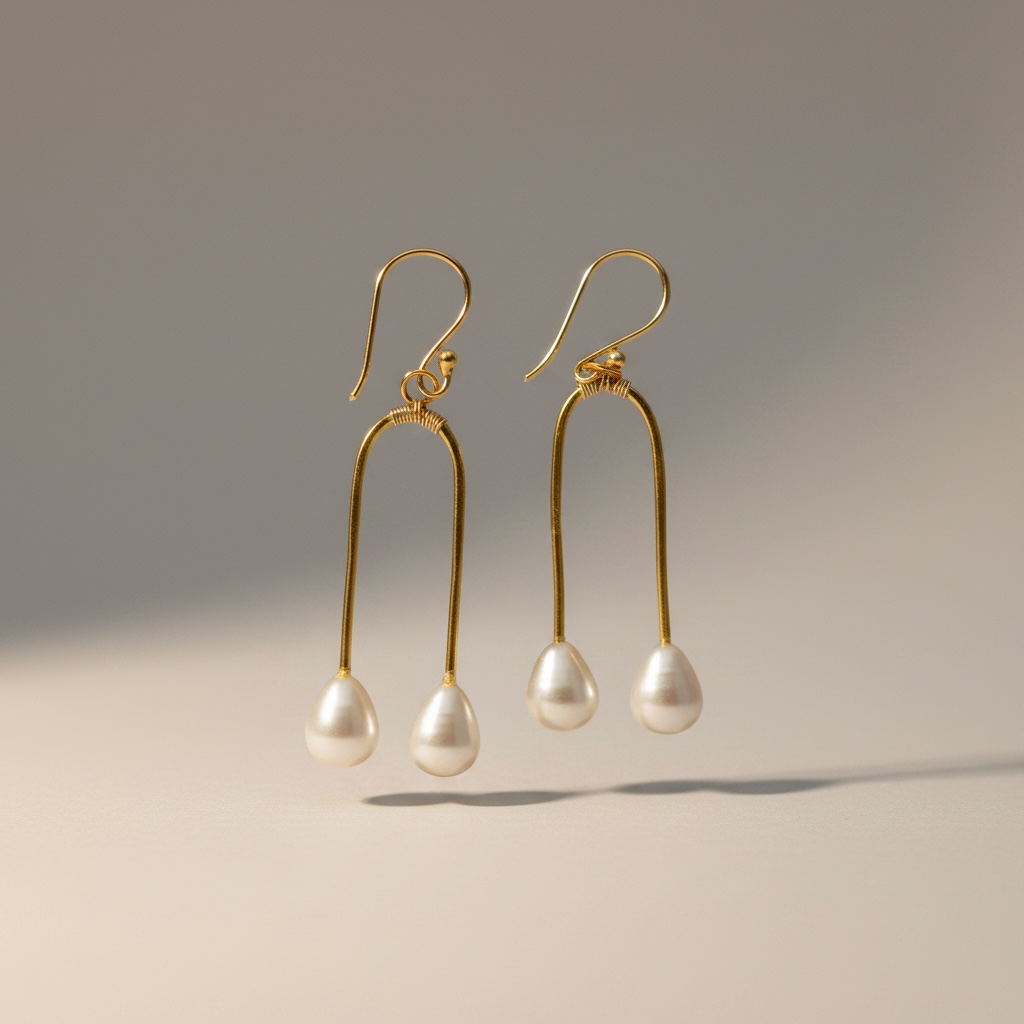 Elara Pearl Drops handcrafted