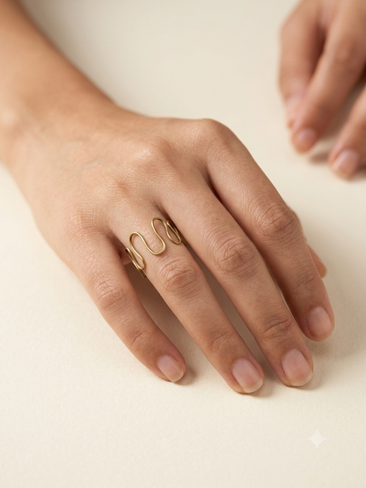 The Golden Ripple Ring