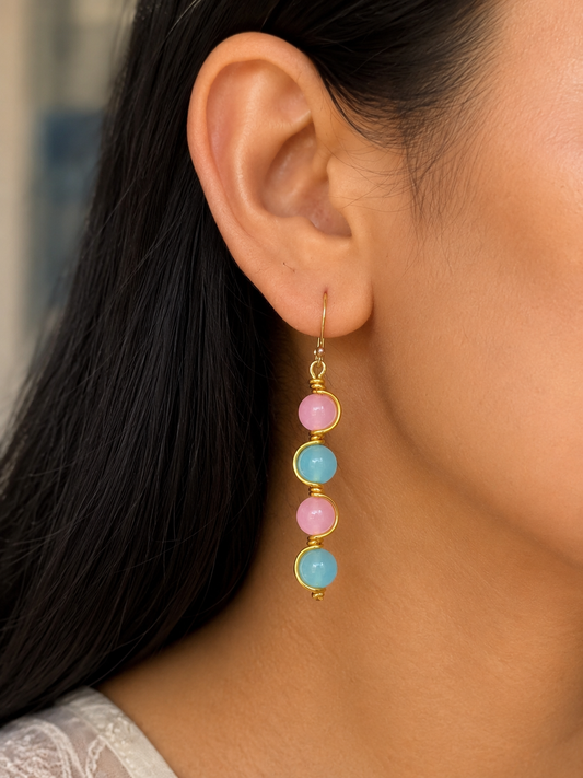 Candy bloom earrings Handcrafted
