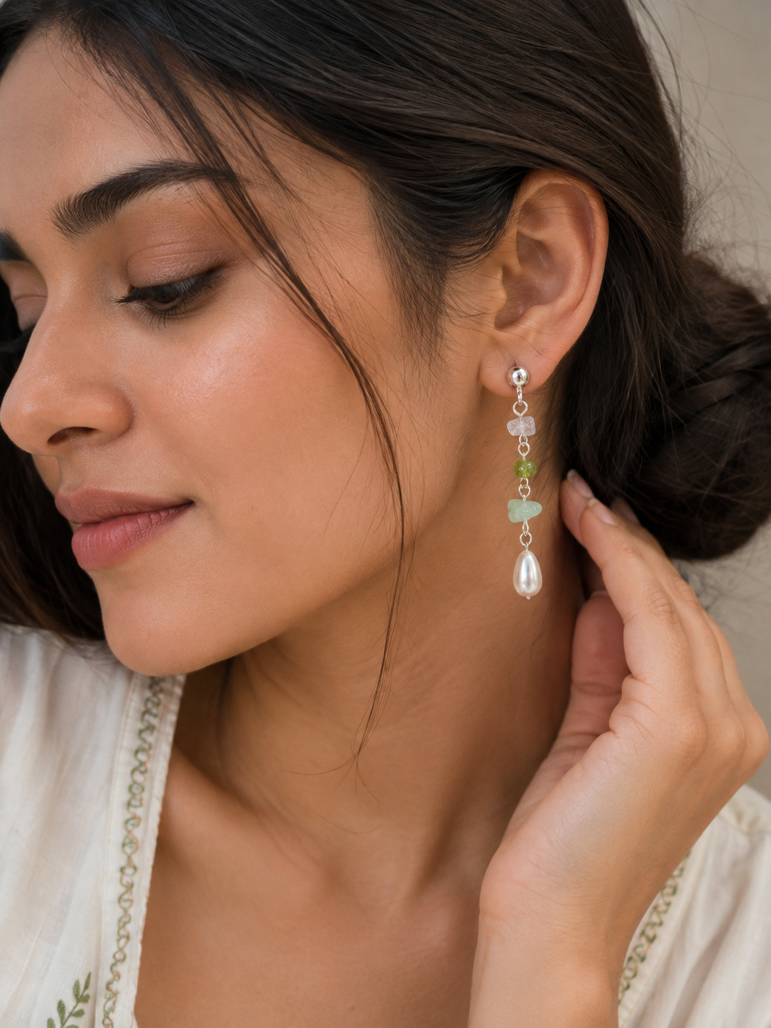 Meadow Dew Earrings Handcrafted