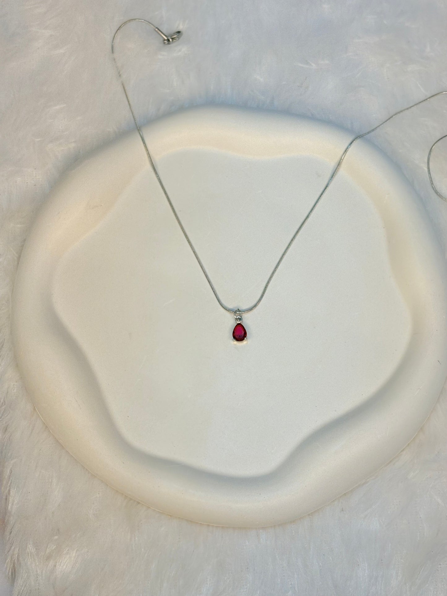 Midnight drop necklace Handcrafted