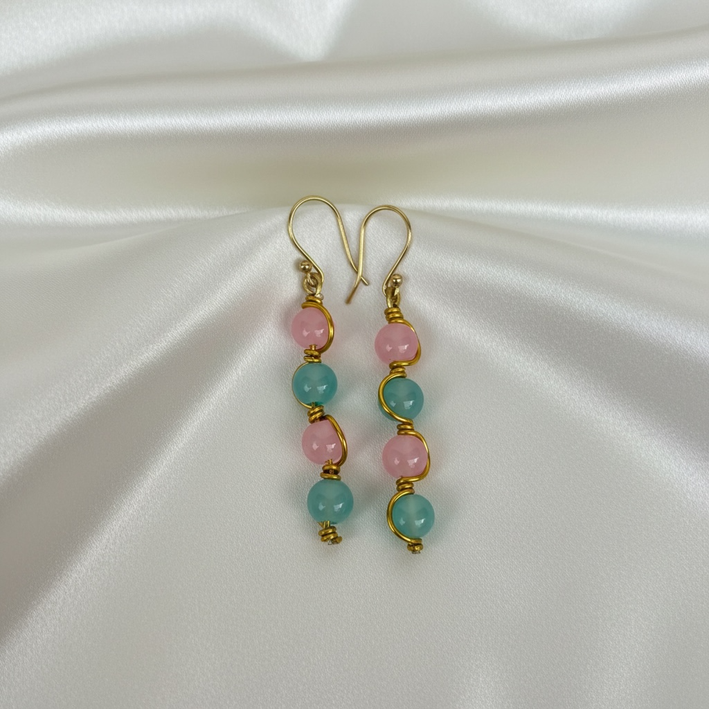 Candy bloom earrings Handcrafted