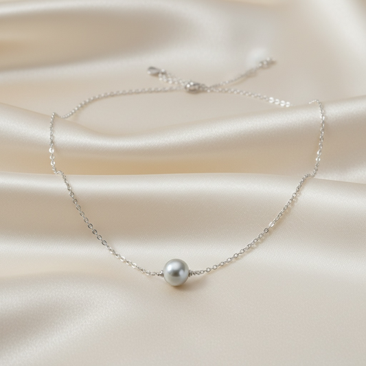 Pearl dew necklace (Handcrafted)