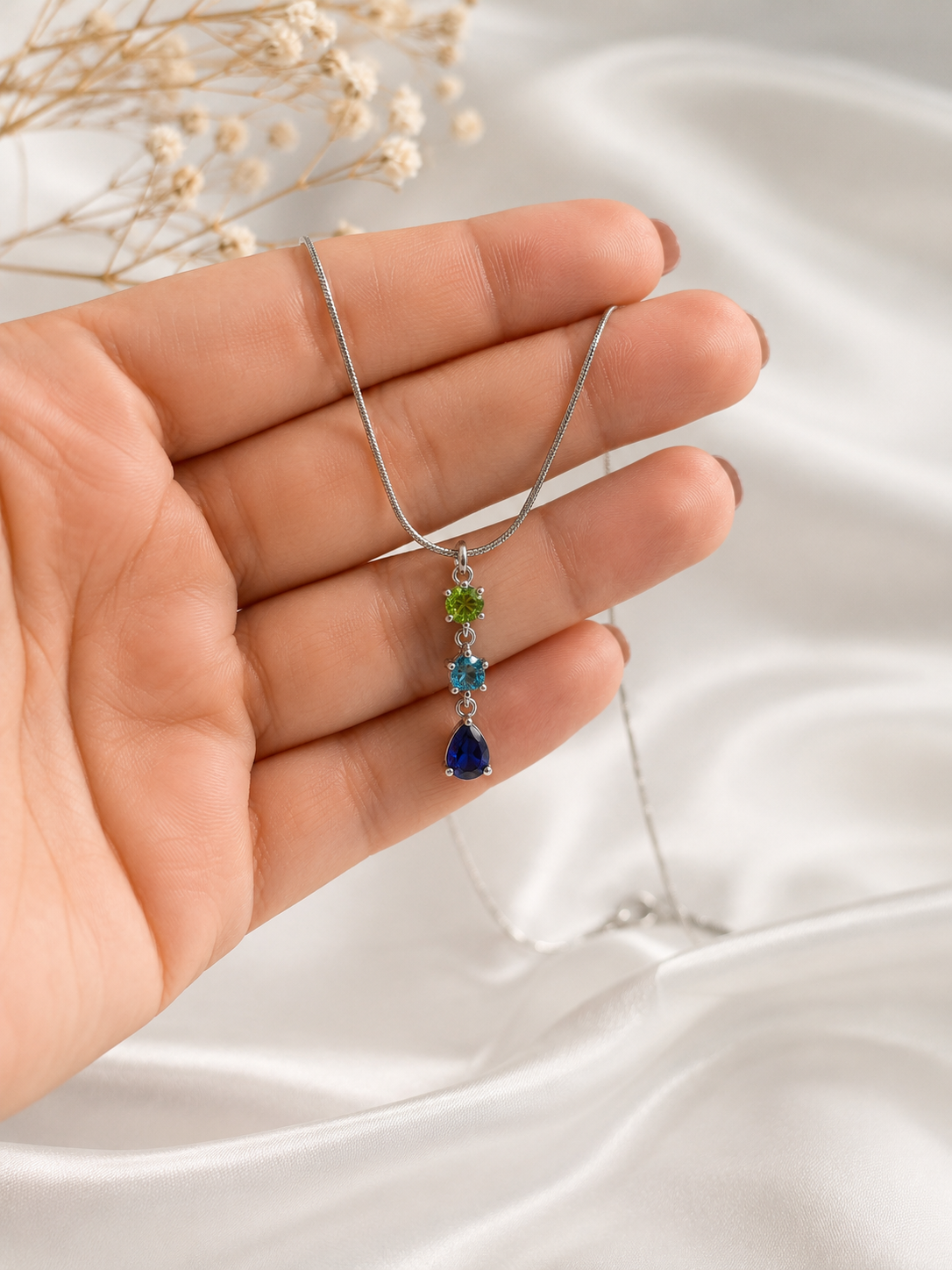 Twilight Bloom Necklace Handcrafted
