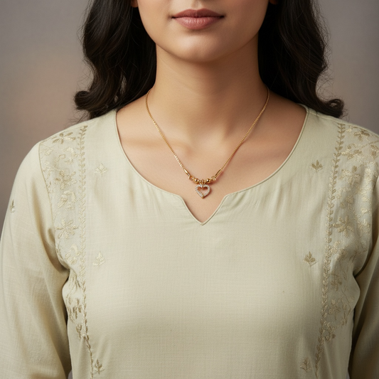 Dew    heart    necklace